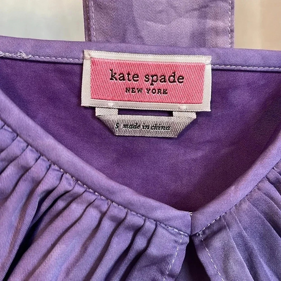 Cotton Ruffled V-Neck Sleeveless Blouse, Size S - Picture 3 of 5